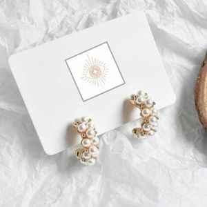 Pearl earrings handmade